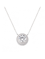 Necklace Amen Woman Stardust in Silver Zircone NPUBBBZ - NPUBBBZ